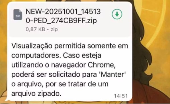 Batizado de Sorvepotel, vírus identificado pela Trend Micro usa o aplicativo de mensagens para se infiltrar em computadores com Windows. (Foto: Reprodução/Trend Micro)