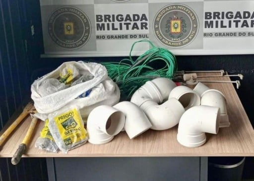 Homem é preso por furto em obra no interior de Pinto Bandeira