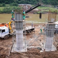 Com investimento de R$ 31,3 milhões, a nova ponte Santa Bárbara será mais extensa, mais alta e mais segura do que a anterior - Foto: Fabrício Santos/Selt