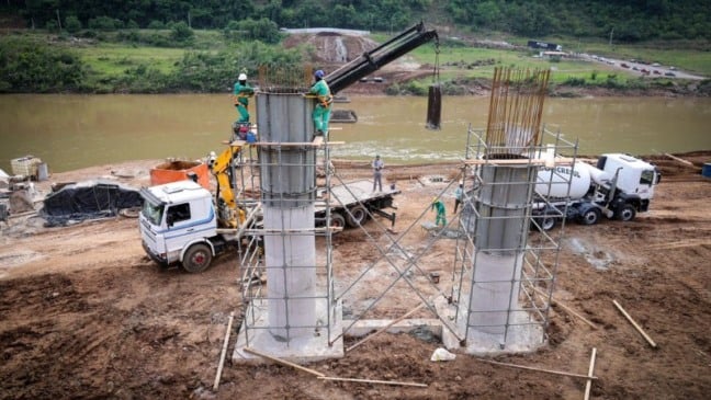 Com investimento de R$ 31,3 milhões, a nova ponte Santa Bárbara será mais extensa, mais alta e mais segura do que a anterior - Foto: Fabrício Santos/Selt