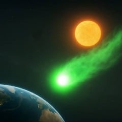 Especula-se que o cometa 3I/ATLAS possa atingir a Terra, mas não é isso que a ciência prevê. (Foto: Imagem gerada por IA/ChatGPT/Gemini)
