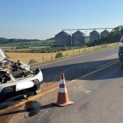 No local, sete pessoas foram atendidas pelas equipes de resgate com ferimentos leves. (Foto: Serviço Civil Auxiliar de Bombeiros)