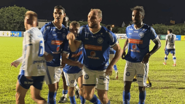 Zagueiro Micael marcou o gol da vitória no Cristo Rei | Foto: Marcy Dutra/Aimoré