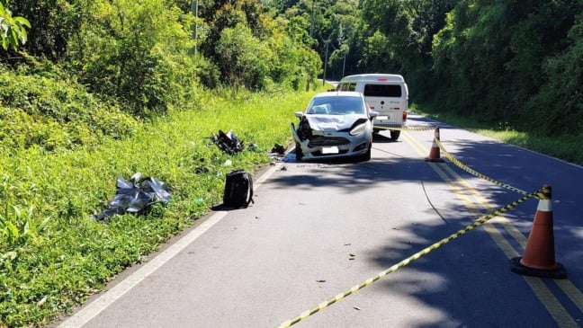 Identificado jovem que morreu em colisão entre carro e moto na VRS-855, entre Bento Gonçalves e Pinto Bandeira
