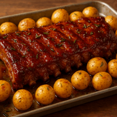 Cozinha Viva: Costela suína caramelizada no forno