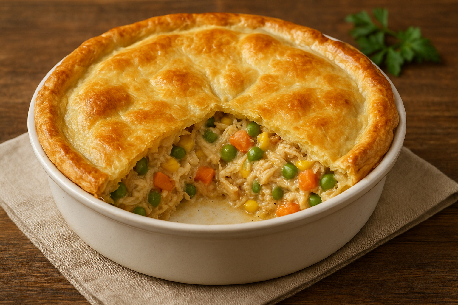 Cozinha Viva: Empadão de frango com massa folhada