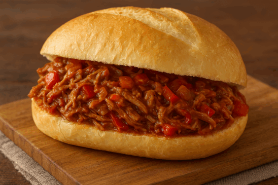 Sanduíche de carne louca: fácil, suculento e cheio de sabor para a quinta da carne no Cozinha Viva.