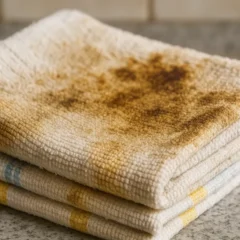Como recuperar panos encardidos com dois ingredientes baratos que já estão da sua cozinha