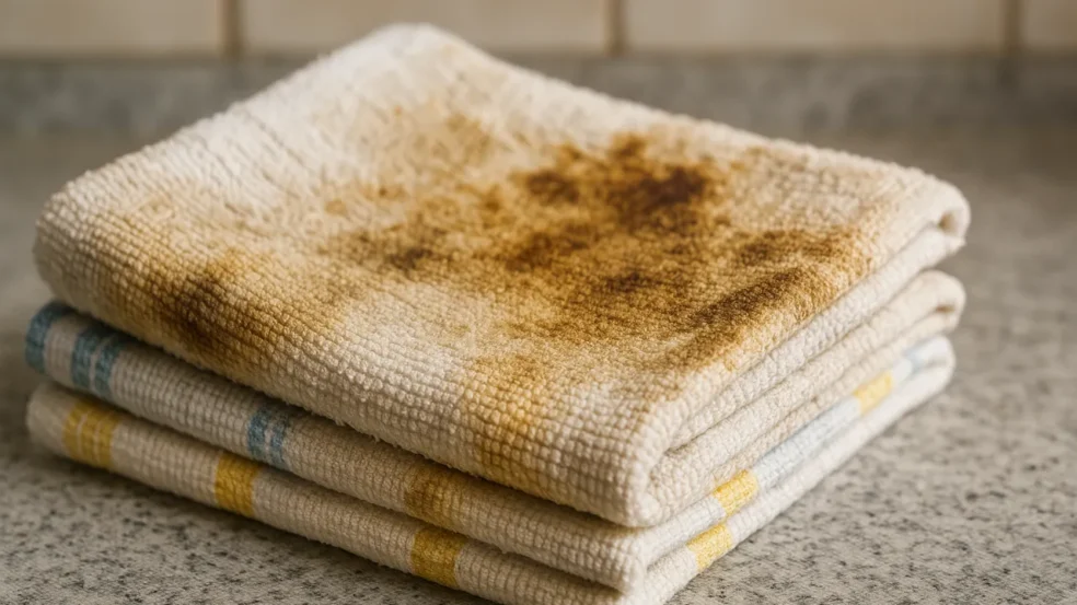 Como recuperar panos encardidos com dois ingredientes baratos que já estão da sua cozinha Como recuperar panos encardidos com dois ingredientes baratos que já estão da sua cozinha