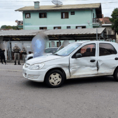Condutora do Celta ficou ferida.