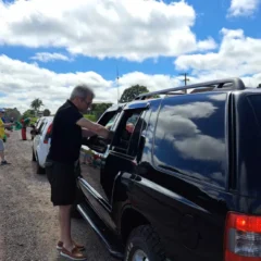 Presidente da CIC Caxias, Celestino Loro, na ação de 2024 | Foto: Raquel Quevedo/CIC Caxias