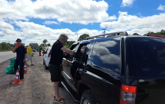 Presidente da CIC Caxias, Celestino Loro, na ação de 2024 | Foto: Raquel Quevedo/CIC Caxias