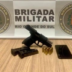 Homem é morto a tiros e suspeito é preso em flagrante em Carlos Barbosa