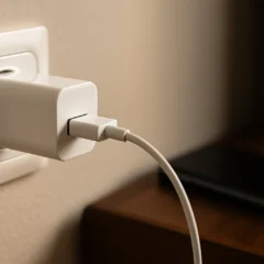 carregador na tomada