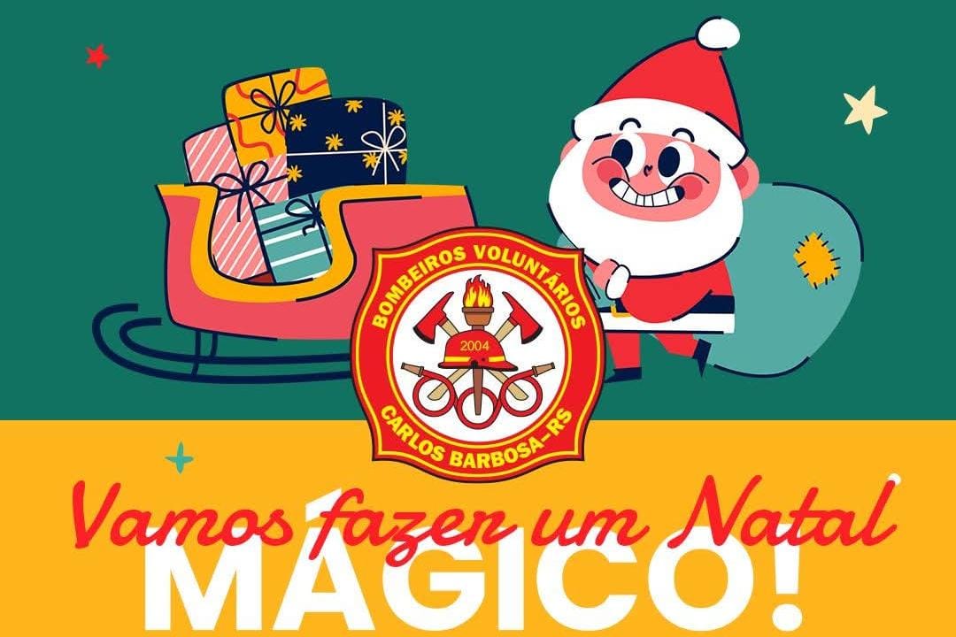 Bombeiros Voluntários de Carlos Barbosa arrecadam doces para distribuir às crianças no Natal