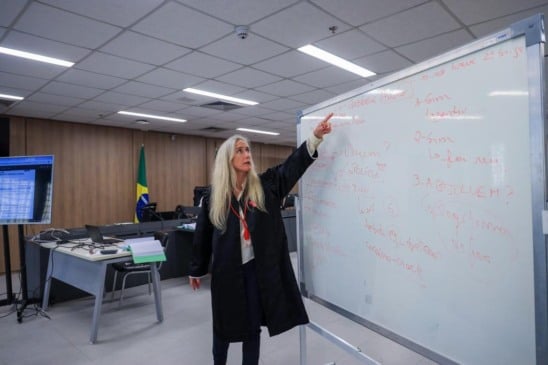 Na acusação, atuou a promotora de Justiça Luciane Wingert (foto). Subtenente matou a vítima com oito tiros, inclusive pelas costas. 