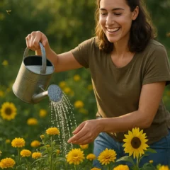 plantas com flores amarelas