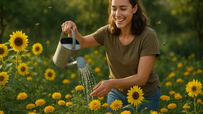 plantas com flores amarelas