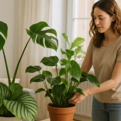 plantas de folhas grandes