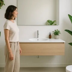 plantas para banheiros minimalistas