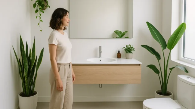 plantas para banheiros minimalistas