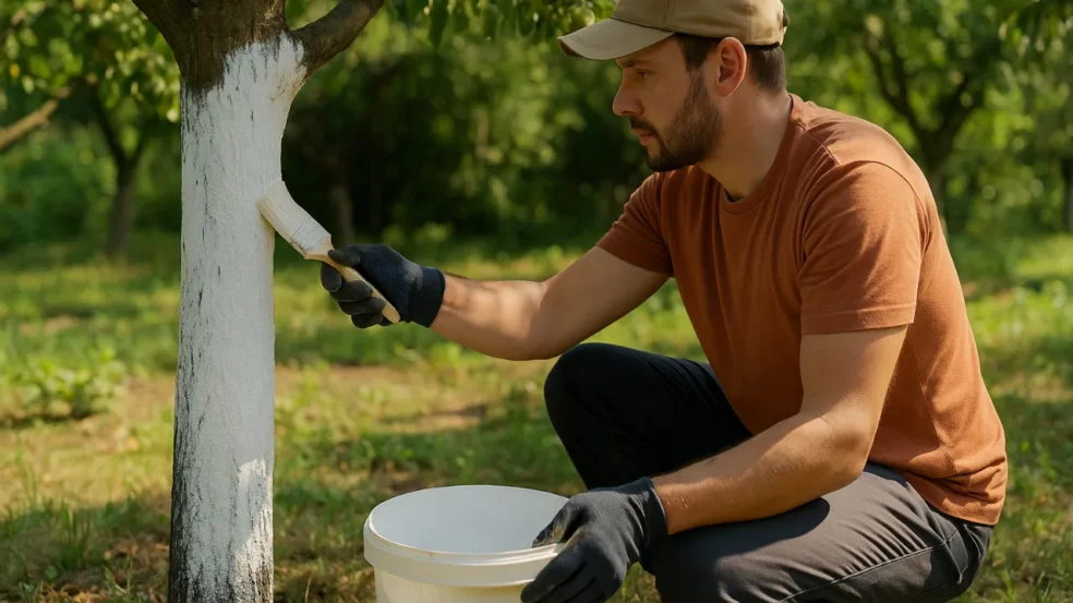 por que usar cal virgem vai deixar suas árvores frutíferas livres de pragas
