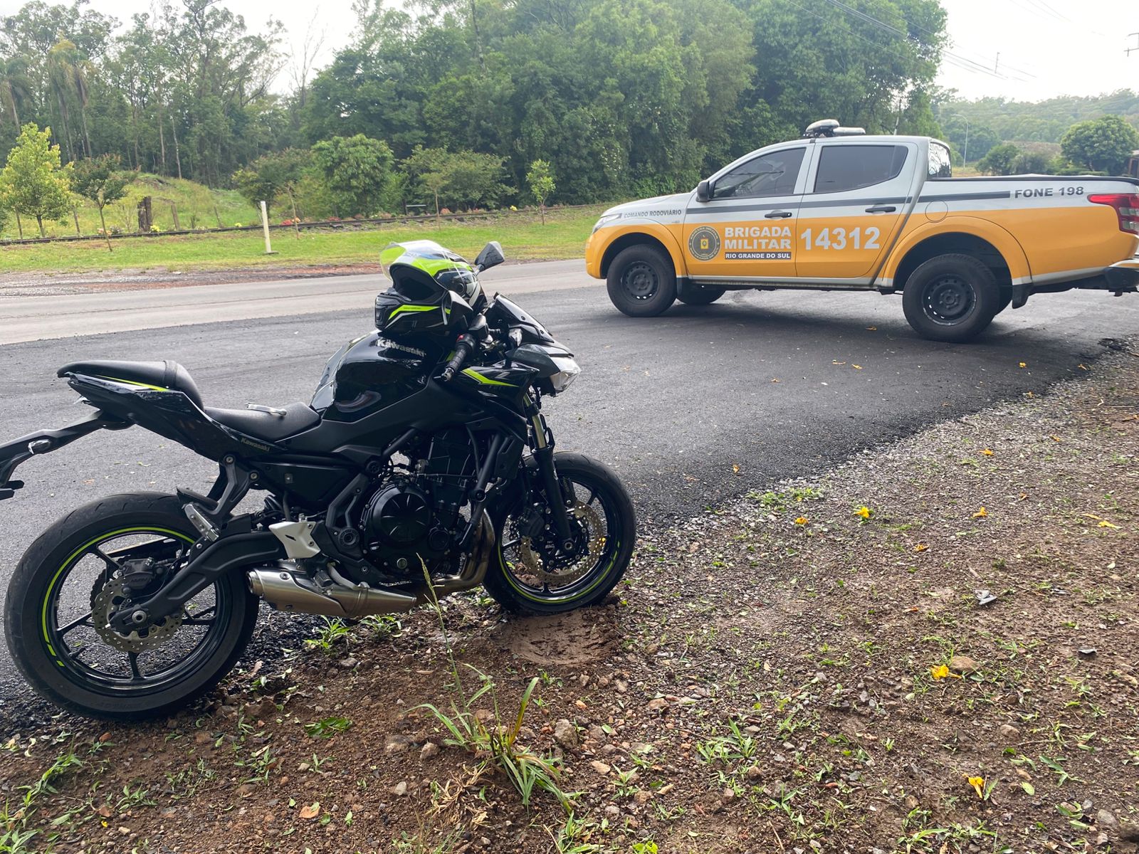 Motociclista fica ferido em colisão na VRS-813, em Farroupilha