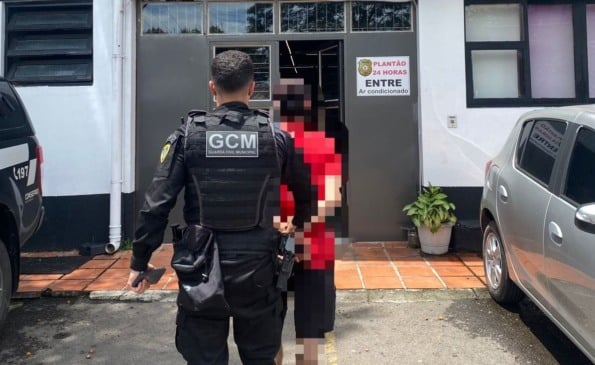 GCM prende homem com mandado de prisão por roubo no bairro Eucaliptos, em Bento Gonçalves