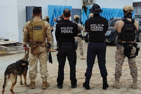 Operação teve a participação de 4.641 policiais penais estaduais e federais. (Foto: SENAPPEN)