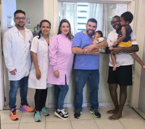 Equipe da UBS Alvorada, de Caxias do Sul, salva bebê de engasgo pela segunda vez em dois meses