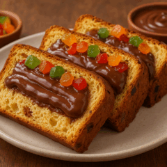 Cozinha Viva: Panetone recheado com chocolate