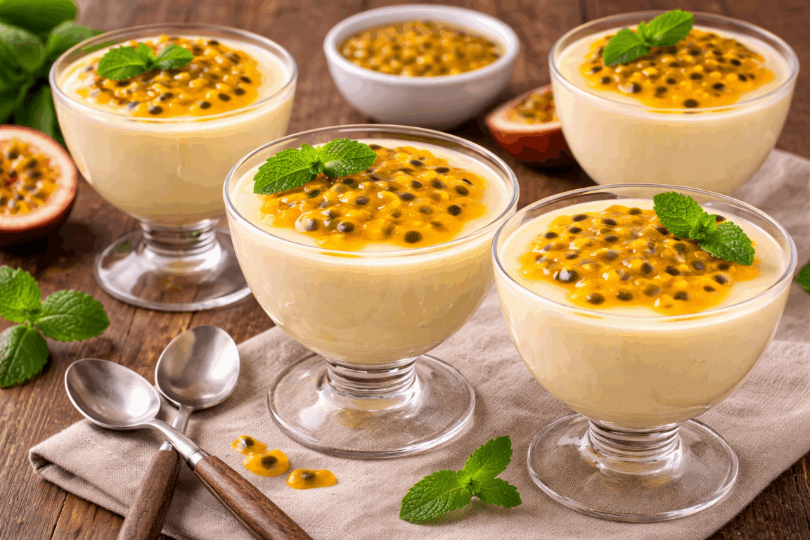 Cozinha Viva: Mousse de maracujá Cozinha Viva: Mousse de maracujá