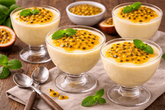 Cozinha Viva: Mousse de maracujá