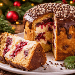 Cozinha Viva: Panetone de sorvete com chocolate  