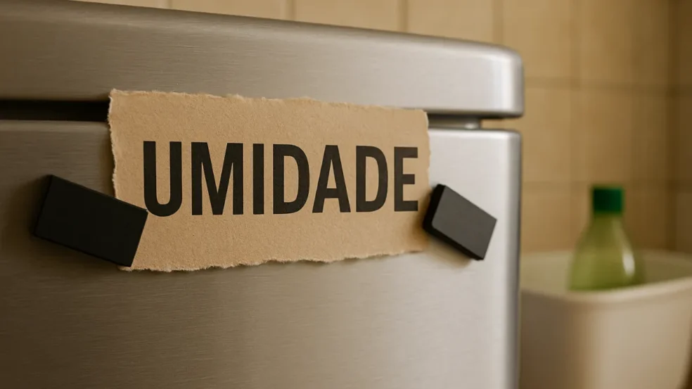 Colocar ímãs atrás do lixo ajuda a afastar a umidade Colocar ímãs atrás do lixo ajuda a afastar a umidade