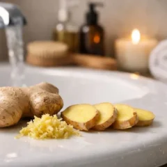 Conhe&ccedil;a o truque com gengibre na hora do banho que promete melhorar a circula&ccedil;&atilde;o