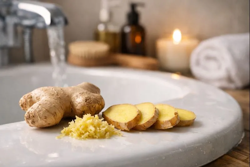 Conheça o truque com gengibre na hora do banho que promete melhorar a circulação Conheça o truque com gengibre na hora do banho que promete melhorar a circulação