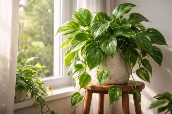 É neste lugar da casa que a jiboia cresce com folhas maiores e mais verdes