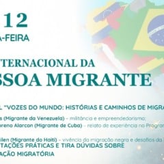 Evento celebra Dia Internacional da Pessoa Migrante nesta quinta-feira (18) em Caxias do Sul