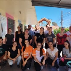 Mutir&atilde;o de pintura no SCFV Joana D'Arc, no bairro Santa F&eacute;, foi uma das a&ccedil;&otilde;es promovidas pela PV em 2025 - Foto: Divulga&ccedil;&atilde;o