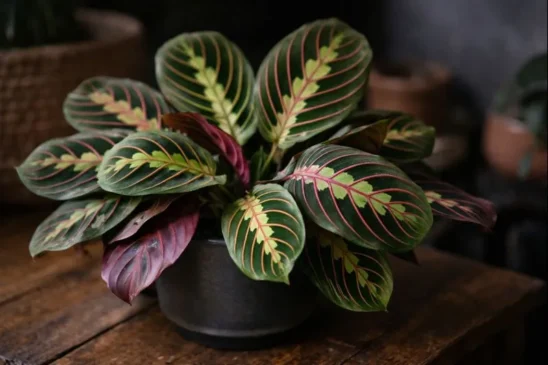 O ambiente onde a maranta mantém cores vibrantes o ano todo