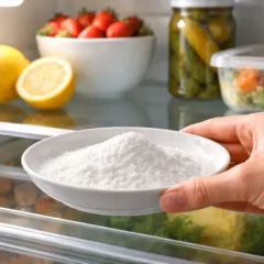 Truque com bicarbonato que elimina cheiro forte da geladeira rapidamente