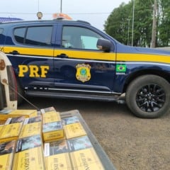 PRF prende homem com 12,5 mil maços de cigarros contrabandeados na BR-285, em Vacaria