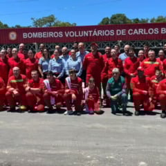 Um dos momentos mais marcantes foi a tradicional sauda&ccedil;&atilde;o com &aacute;gua (batismo). Foto: Guilherme Kalsing)