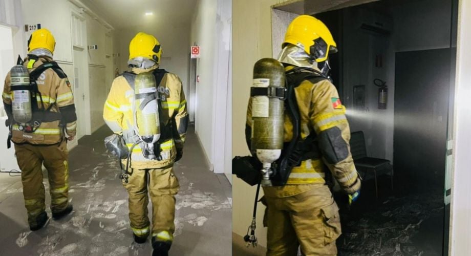 Incêndio atinge ala de hospital e suspende atendimentos em Nova Prata