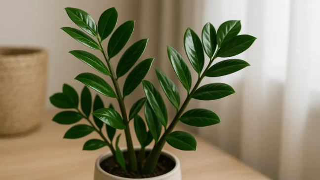 Zamioculca sem esforço o método simples que mantém a planta verde e brilhante