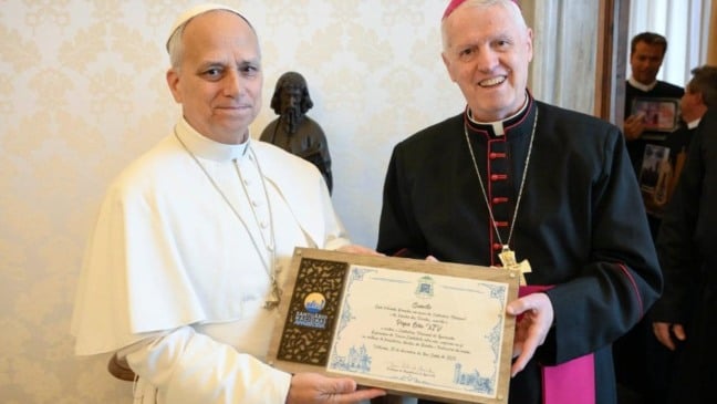 Vale lembrar que o arcebispo Dom Orlando Brandes já havia saudado o Papa Leão XIV na quarta-feira (10). (Foto: Reprodução)