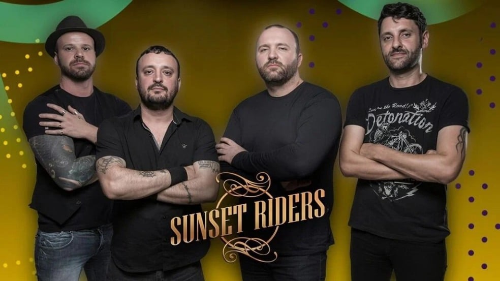 A Sunset Riders é conhecida por seu estilo contagiante e pela fusão entre rock clássico, country e blues. (Foto: Divulgação) A Sunset Riders é conhecida por seu estilo contagiante e pela fusão entre rock clássico, country e blues. (Foto: Divulgação)