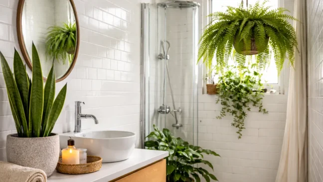 4 plantas de banheiro que crescem com alta umidade e pouca claridade