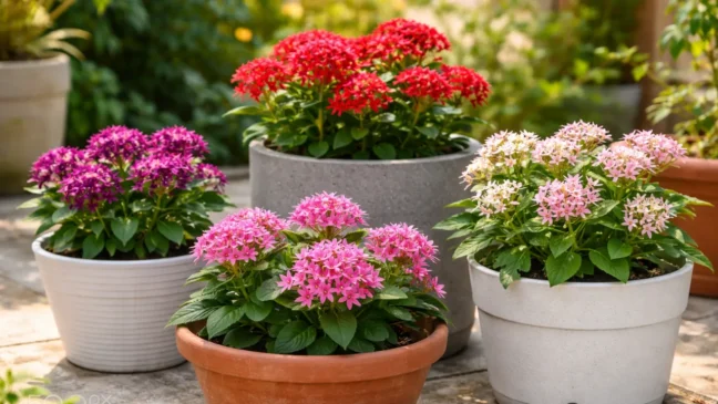 4 tipos de vaso para a Estrela-do-Egito que influenciam no tamanho das flores